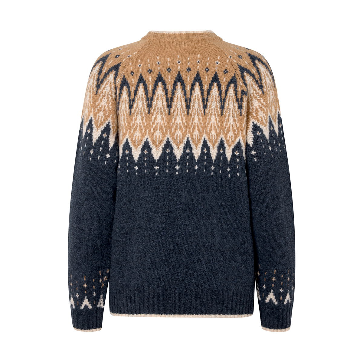 Asivik Isefjord Sweater, dame (Navy/Sand) - Spejder Sport