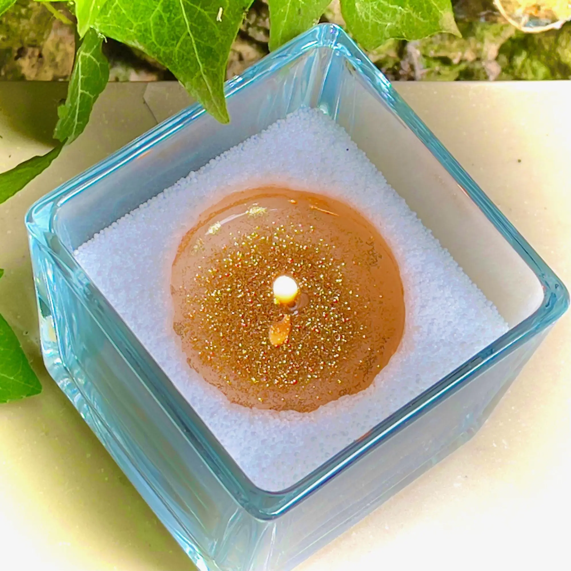 Les Allumées - SERIE KRAFT GREEN LINE SABLE DE BOUGIE VEGETAL- Bougie