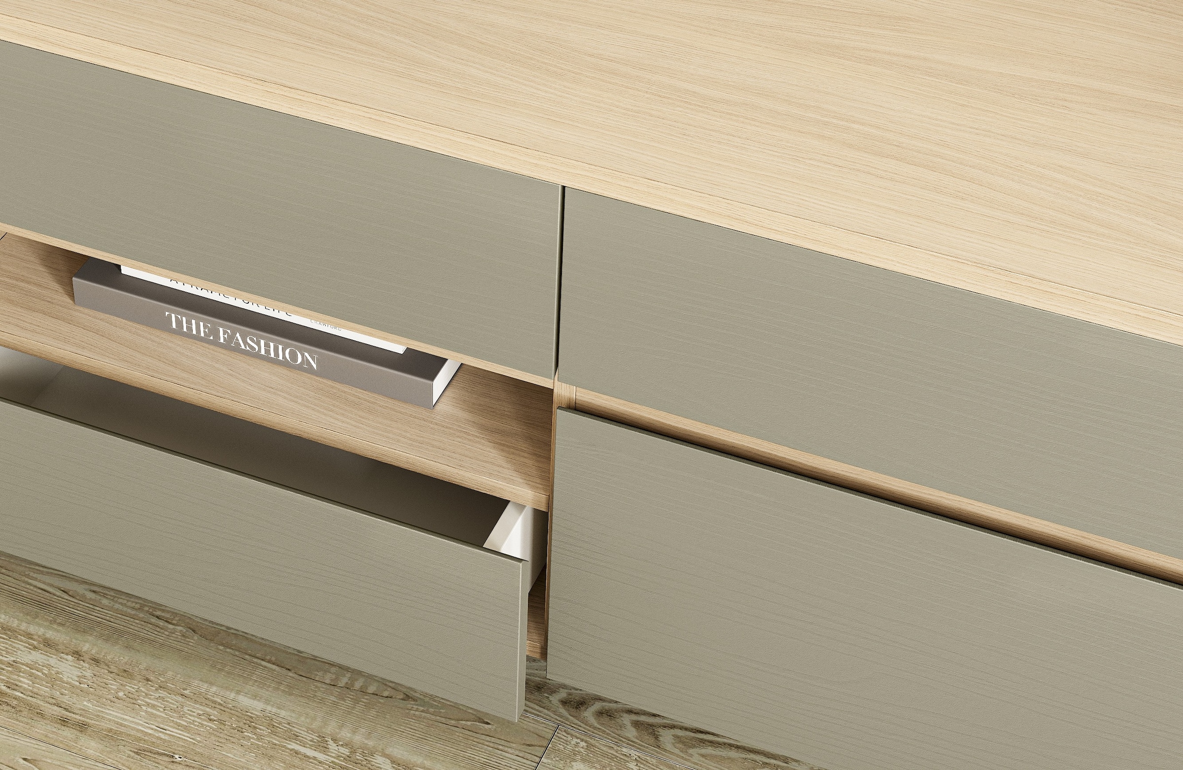Home affaire Wohnwand »Stranda, moderne Anbauwand, Komplettset im Scandi-Style« 4 Stk. tlg.