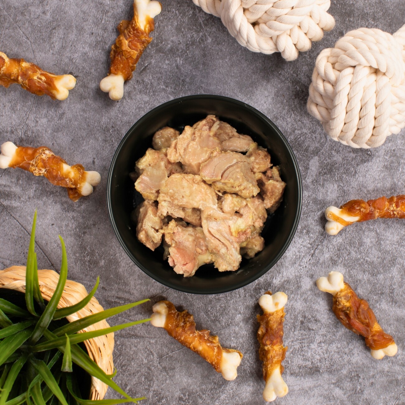 Lyra Pet Lecker.Pet Gino's 100 % Muskelfleischwürfel Rind & Schwein Hundefutter Nassfutter 6x400 g
