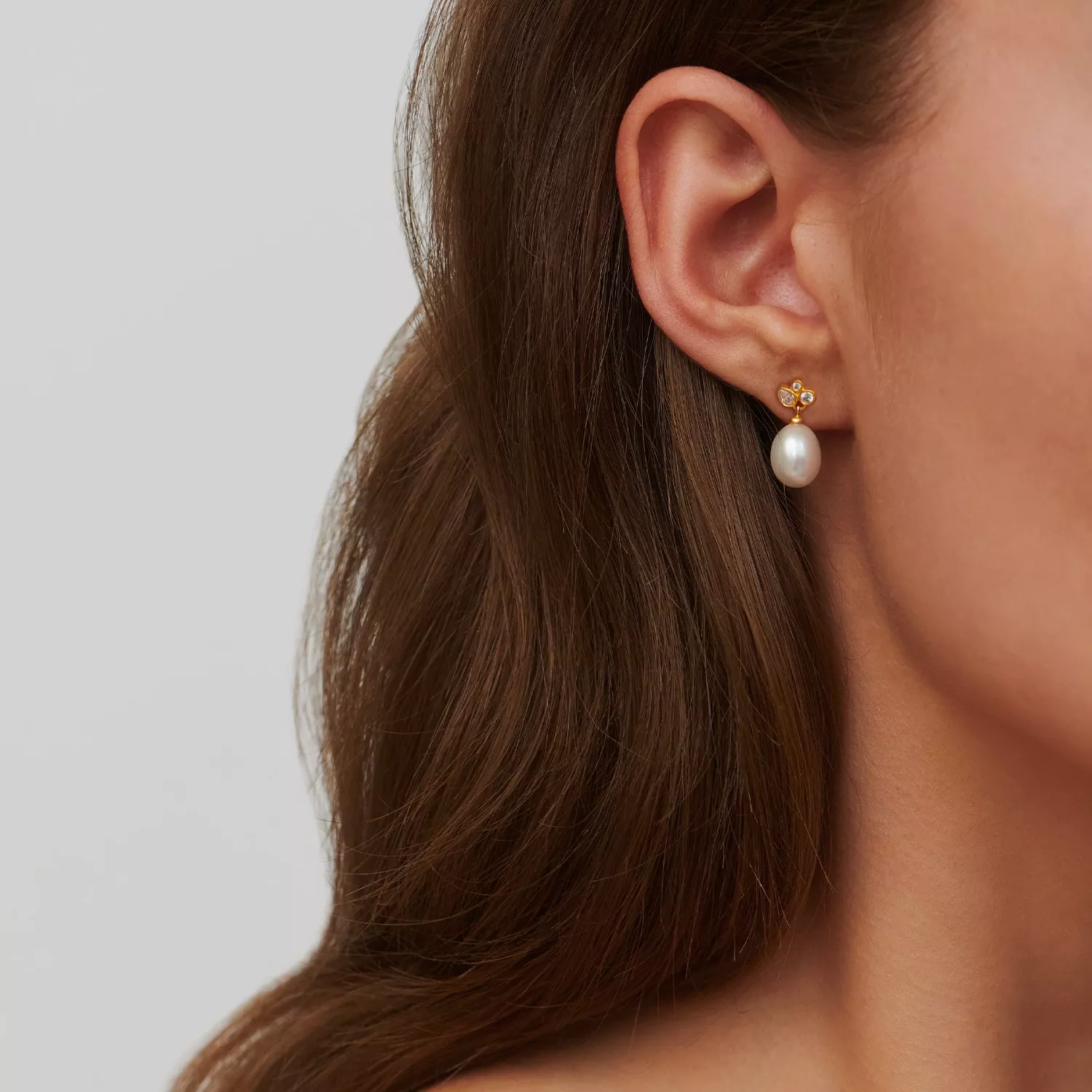 Julie Sandlau Treasure Øreringe 22 kt. Forgyldt Sølv ST338GDWHPLCZ