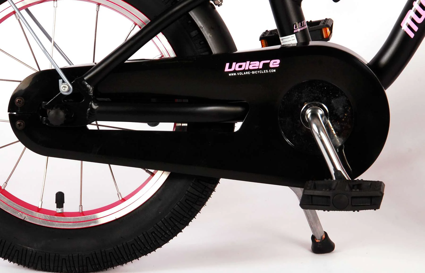 Kinderfahrrad Miracle Cruiser Mädchen 14 Zoll Kinderrad Mattschwarz