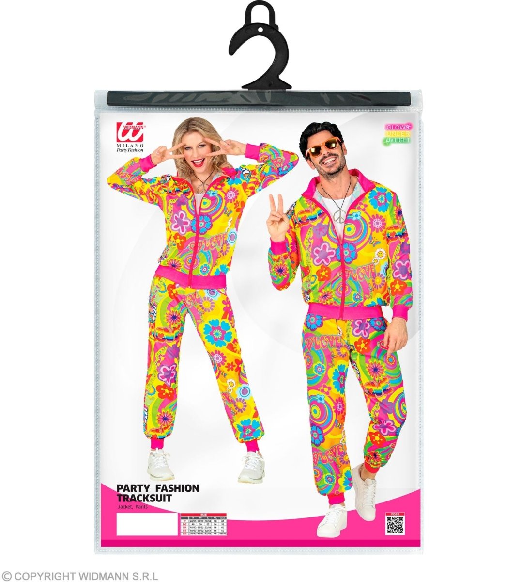 Hippie 60S Trainingspak Fout Gekleurd
