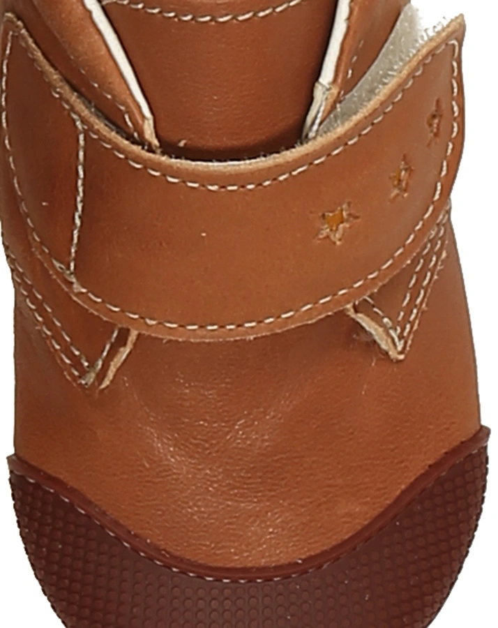 Krabbelschuhe CHARLIE in cognac