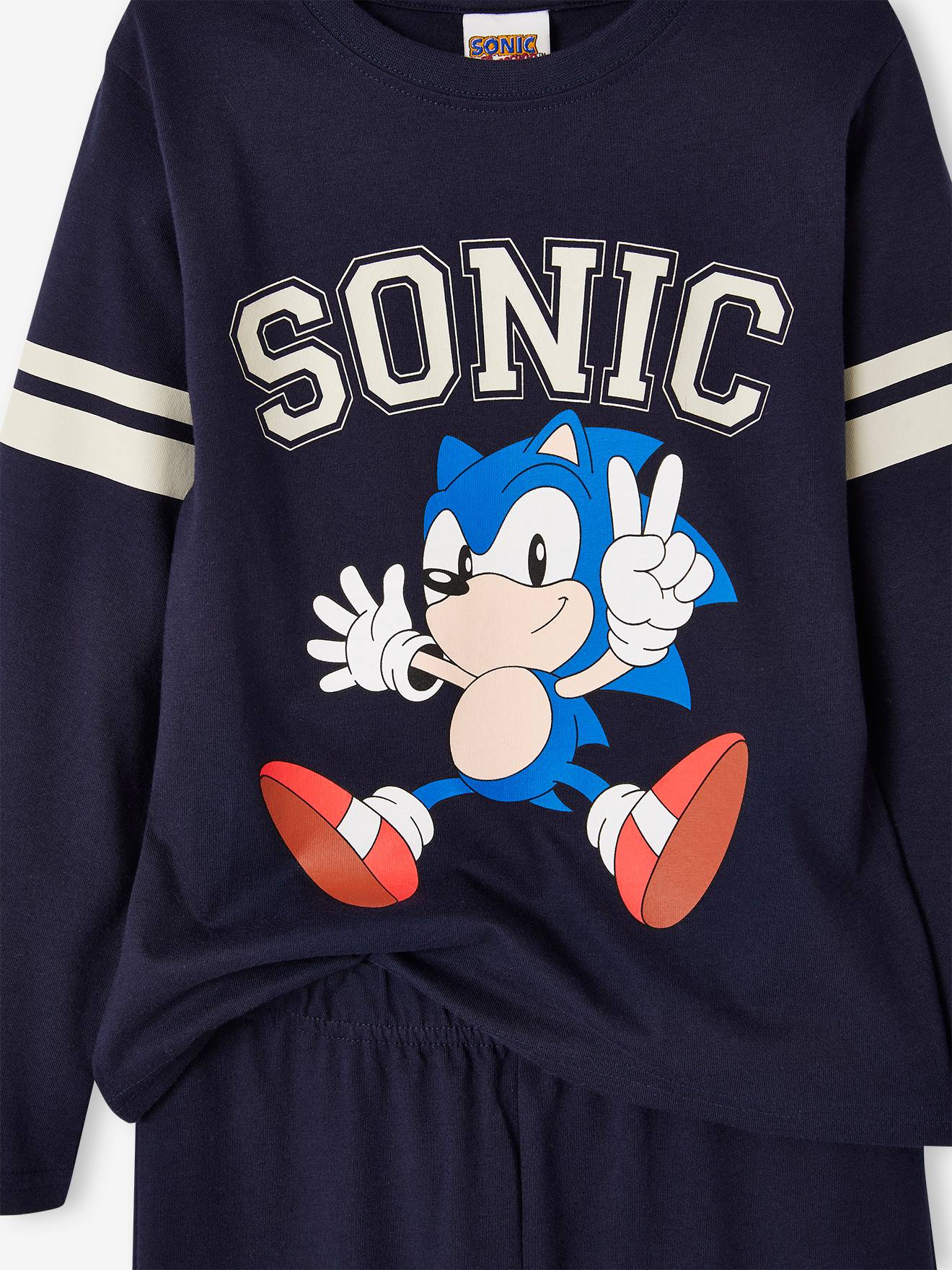 Pijama infantil do Sonic® the Hedgehog, azul marinho.