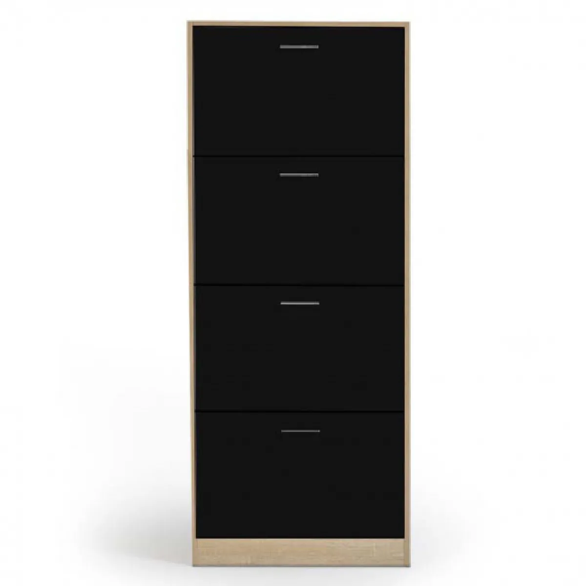 Idmarket MARKET KLARK imitation hêtre - 4 p noires