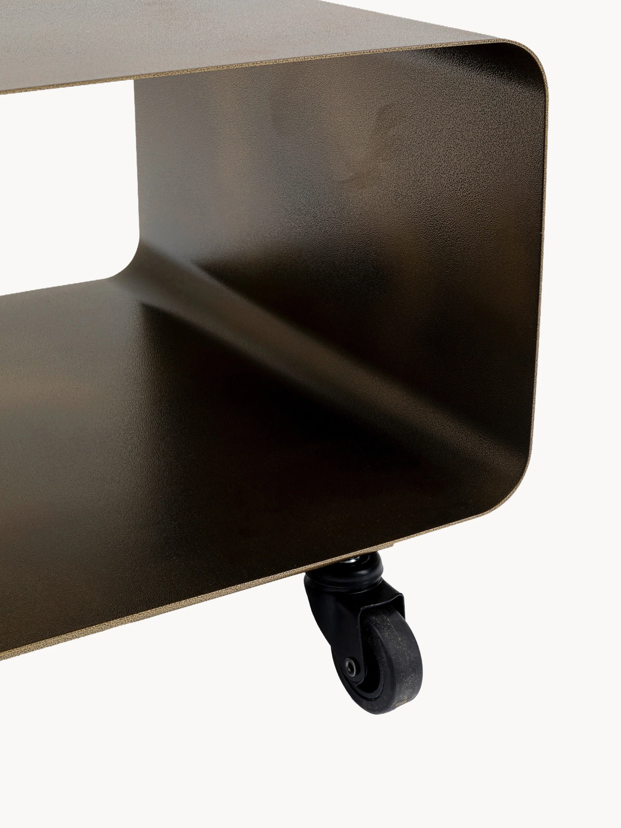 Metalen tv-meubel Lounge M met wielen