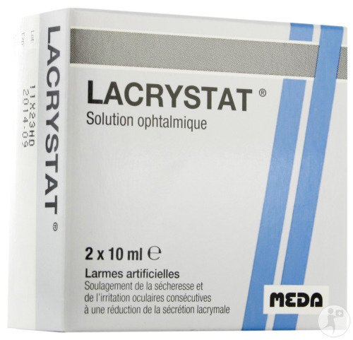 Lacrystat Gouttes Oculaires Flacons 2x10ml
