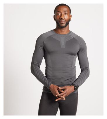 Maillot Manches Longues Base-layer Kiprun Run 500 Gris