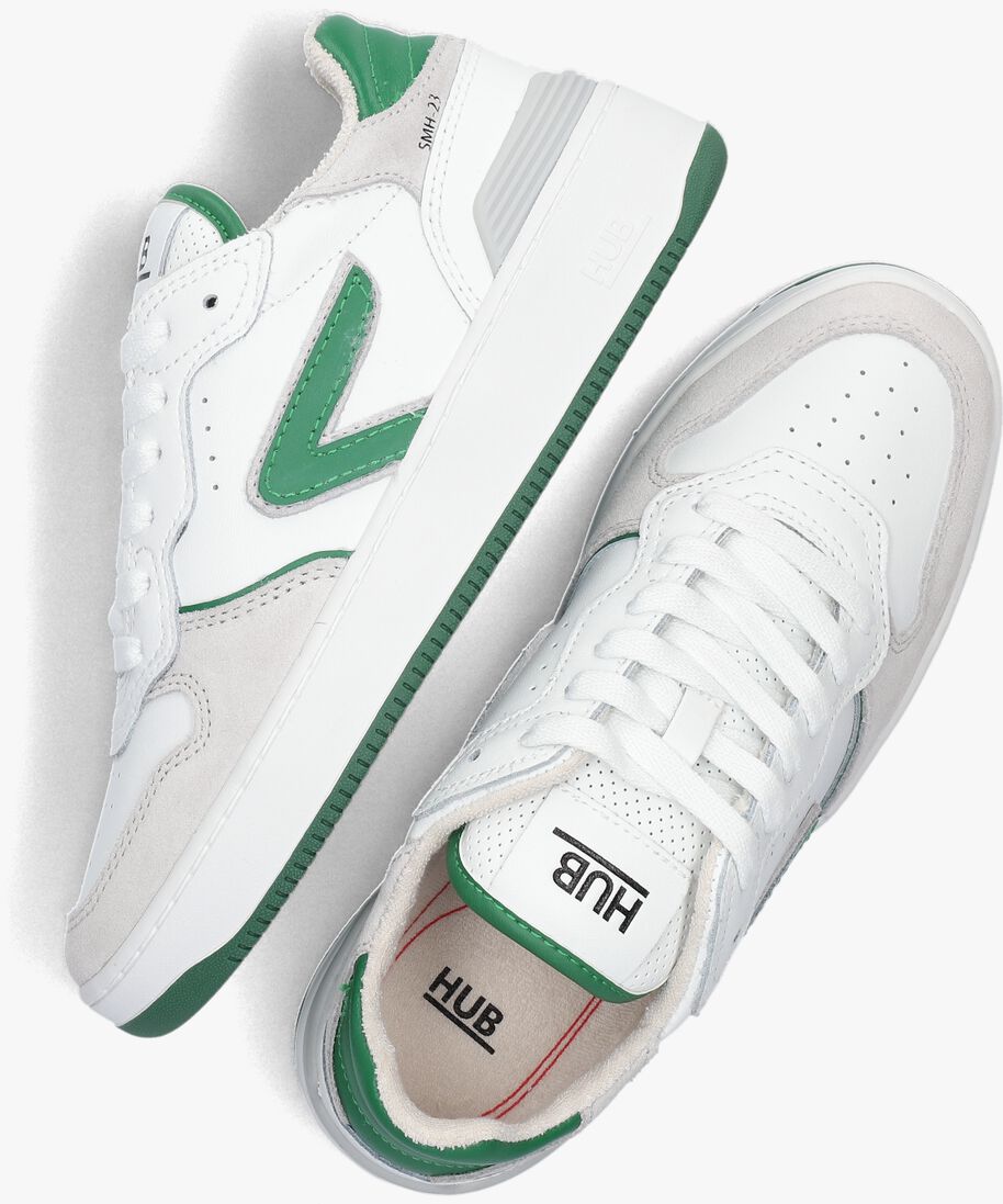 HUB witte hub lage sneakers smash