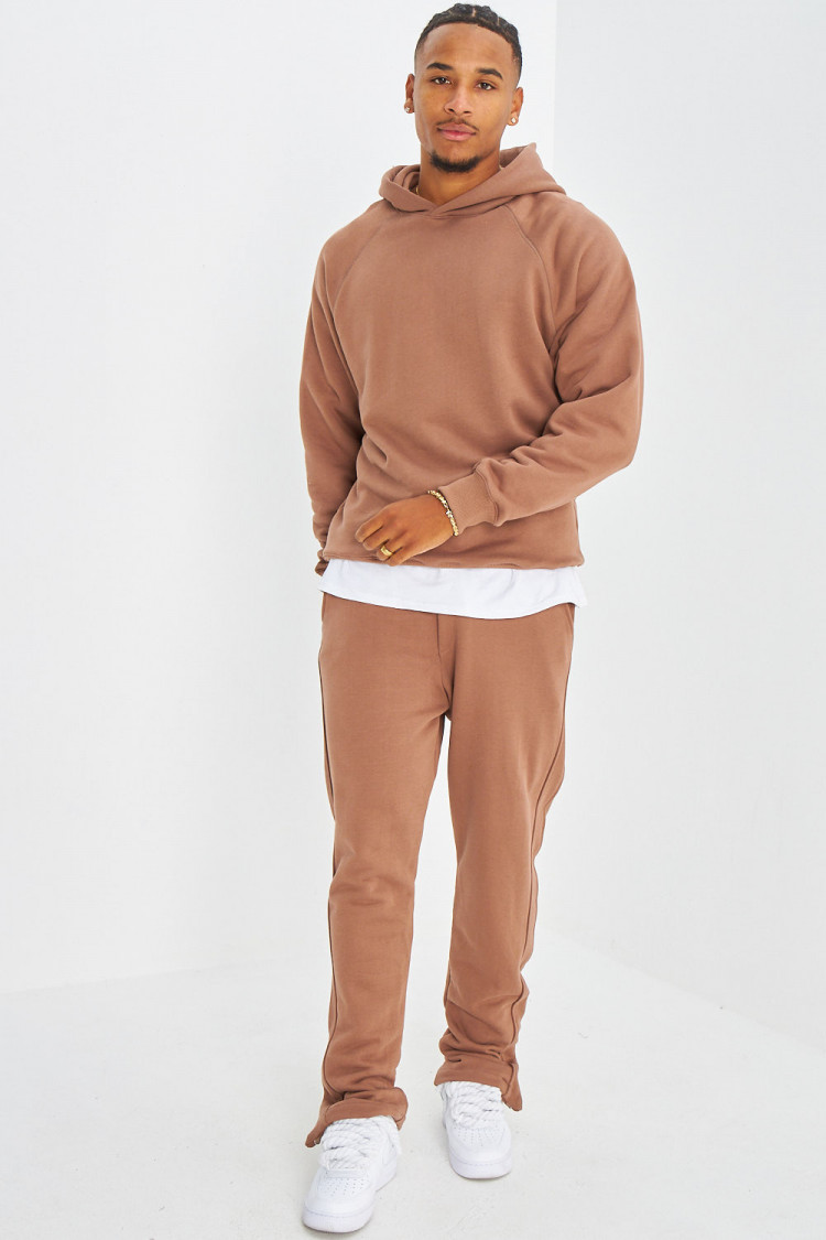 Ensemble 2 pièces sweat + jogging marron