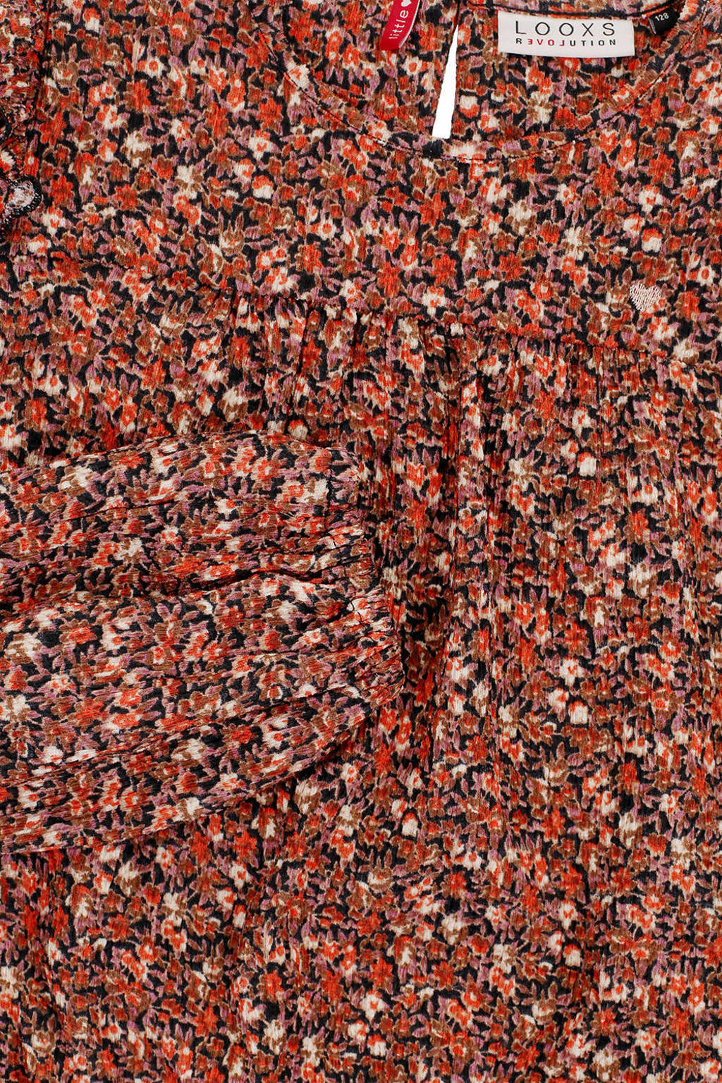 LOOXS gebloemdetop oranje