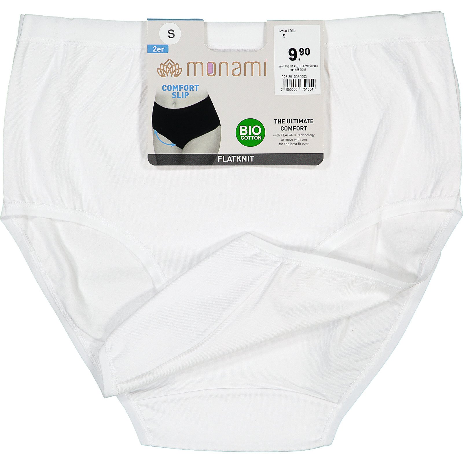 Damen Bio Comfort Slip 2er-Pack