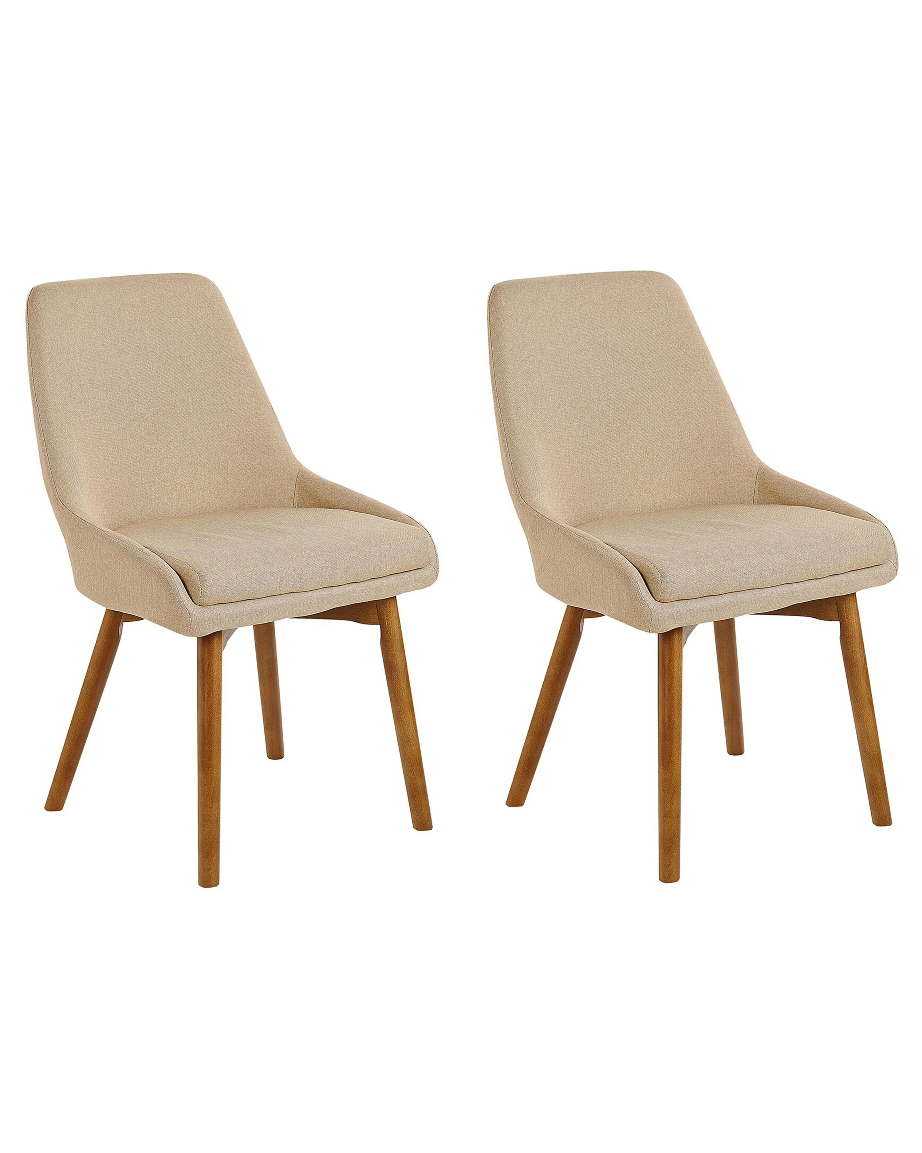 Set van 2 eetkamerstoelen MELFORT Zandbeige