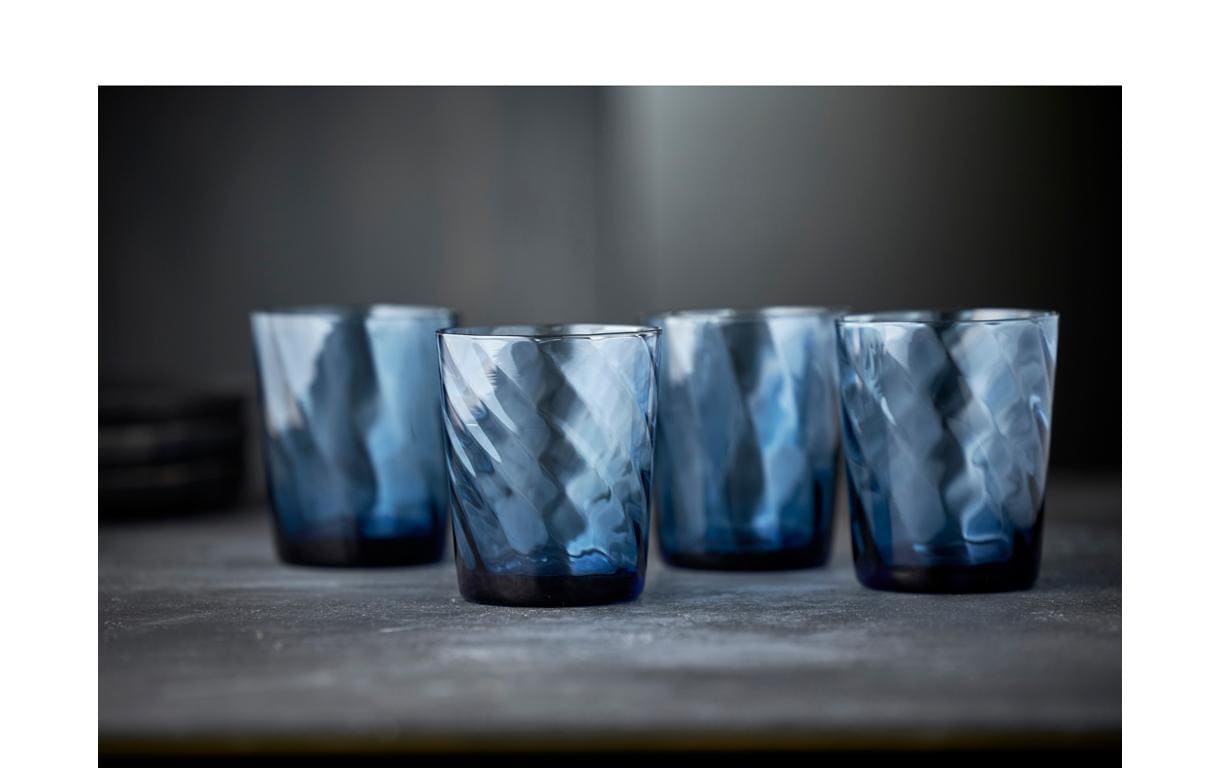 Trinkglas Vienna Blau, 4 Stück, 30 clWassergläser Set