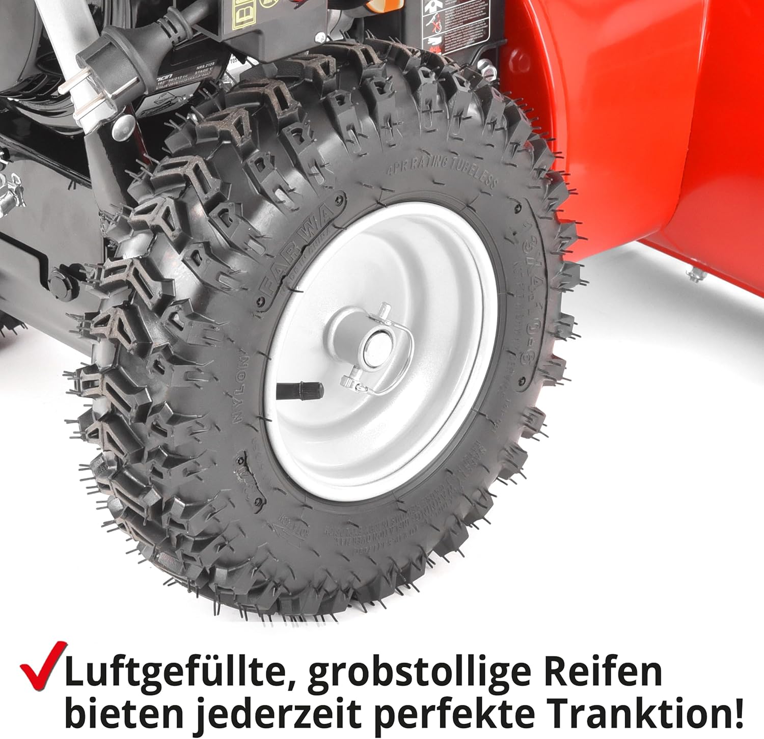 HECHT Schneefräse Benzin – 56 cm Arbeitsbreite – 2-stufig – 40 cm Arbeitshöhe – 11 m Auswurfweite – mit E-Start, 6-Vorwärts- & 2-Rückwärtsgänge, LED-Scheinwerfer