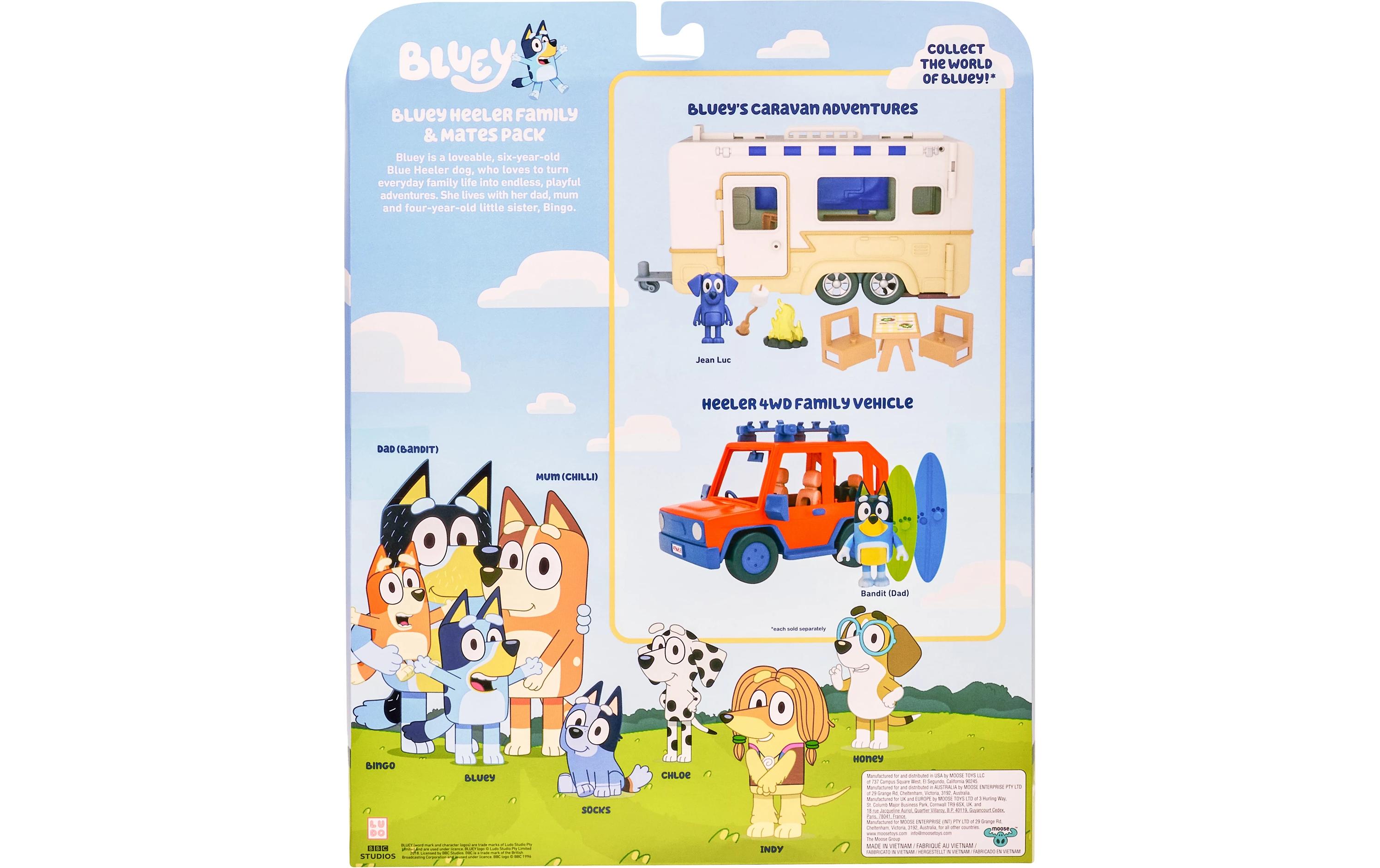 Bluey Figuren AchterpackKinderspielzeugfigur