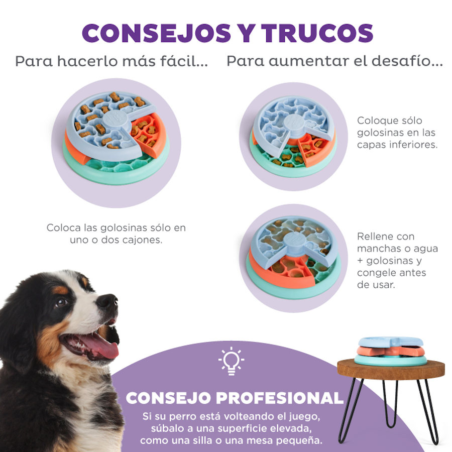 Brinquedo interativo para filhotes Outward Hound Nina Ottosson Puppy Lickin' Layers.