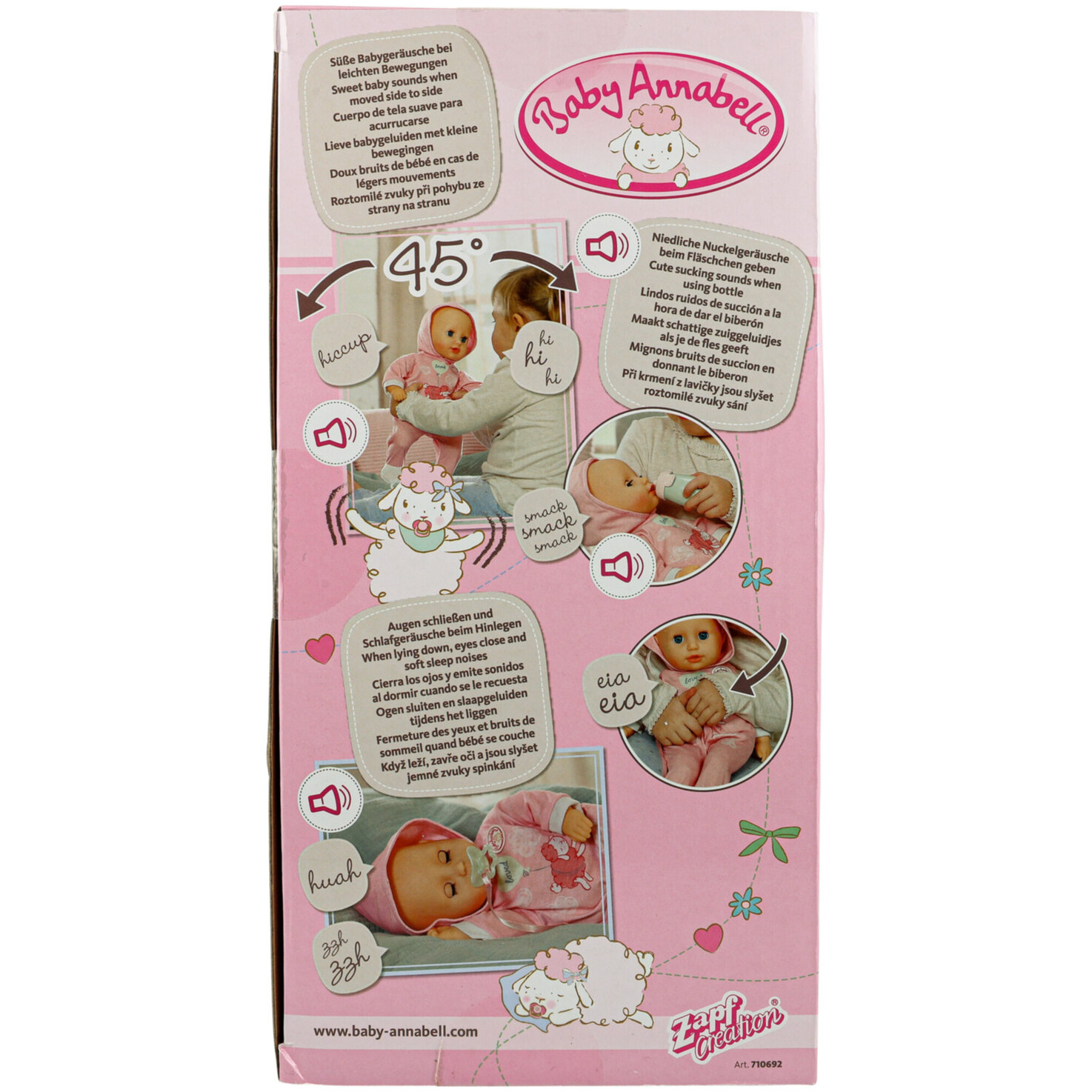 Baby Annabell Hannah Spiel mit mir 36cm