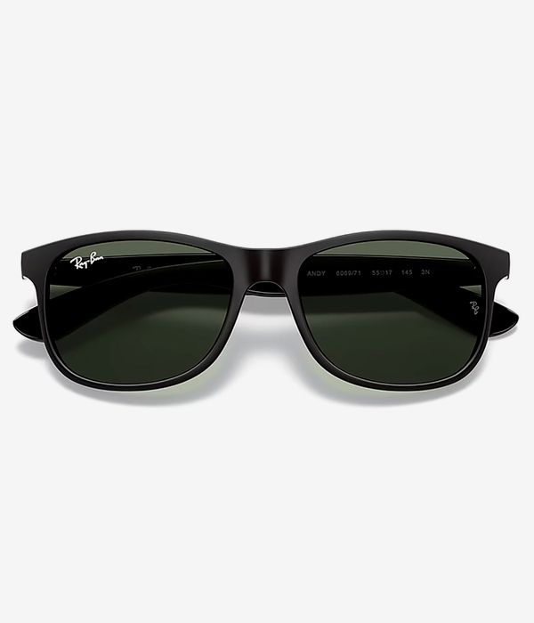 Ray-Ban Andy Sonnenbrille 55mm (matte black on black)