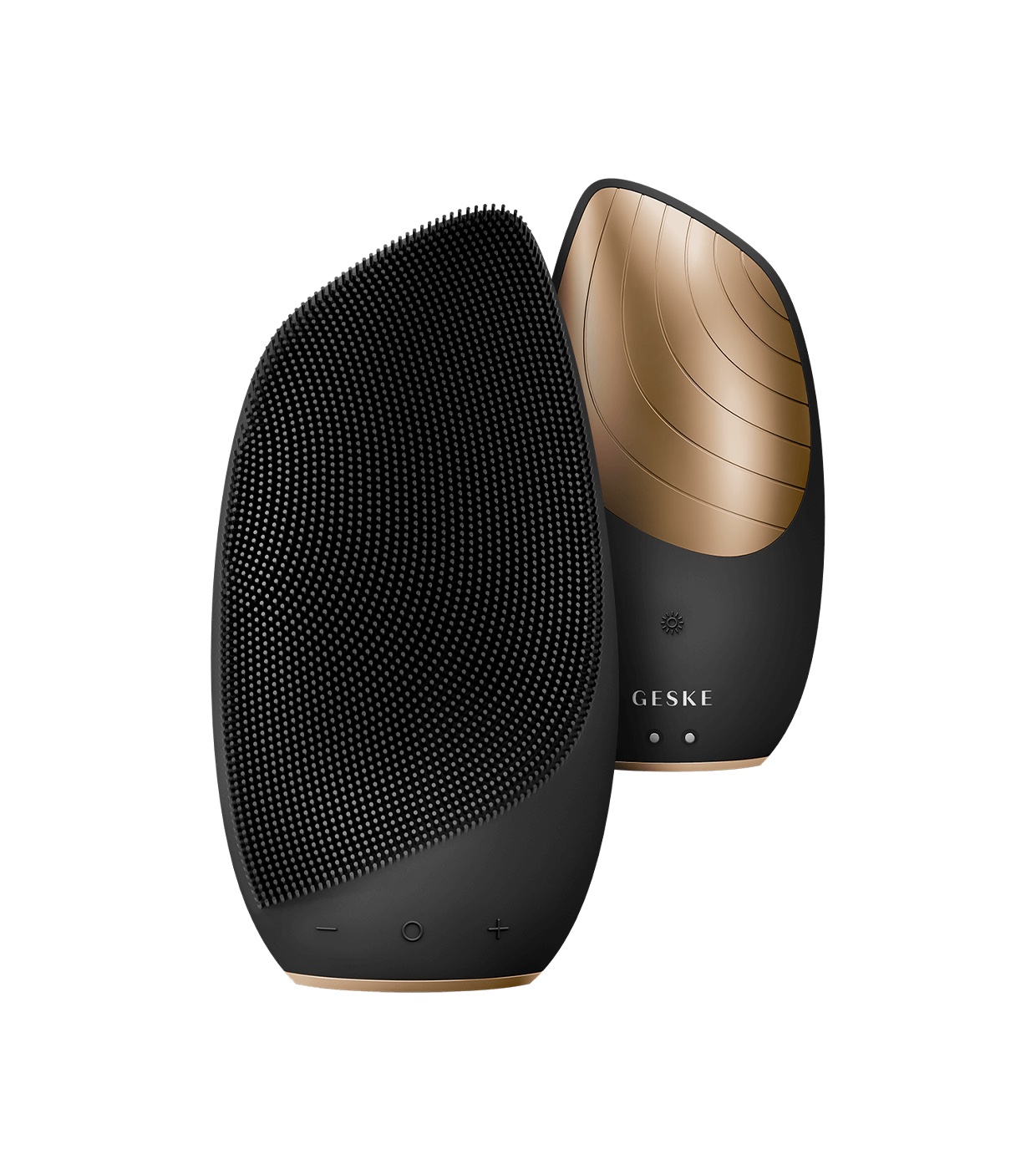 GESKE - Escova de Limpeza Facial e Massageadora Sonic Thermo 6 em 1 - Ouro Preto