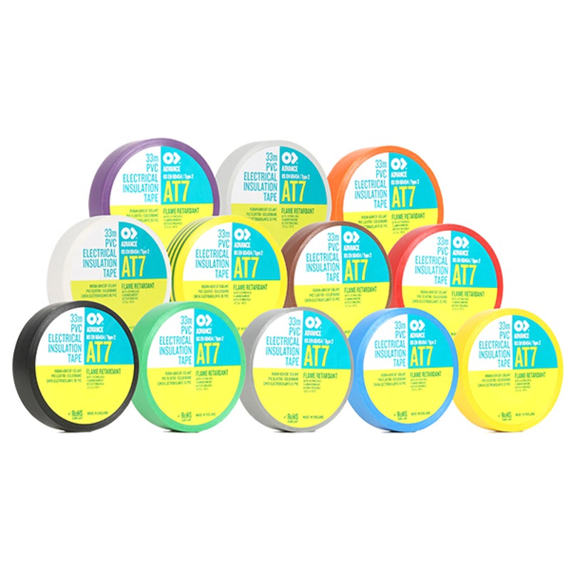 Advance AT7 PVC tape 19mm-20m wit