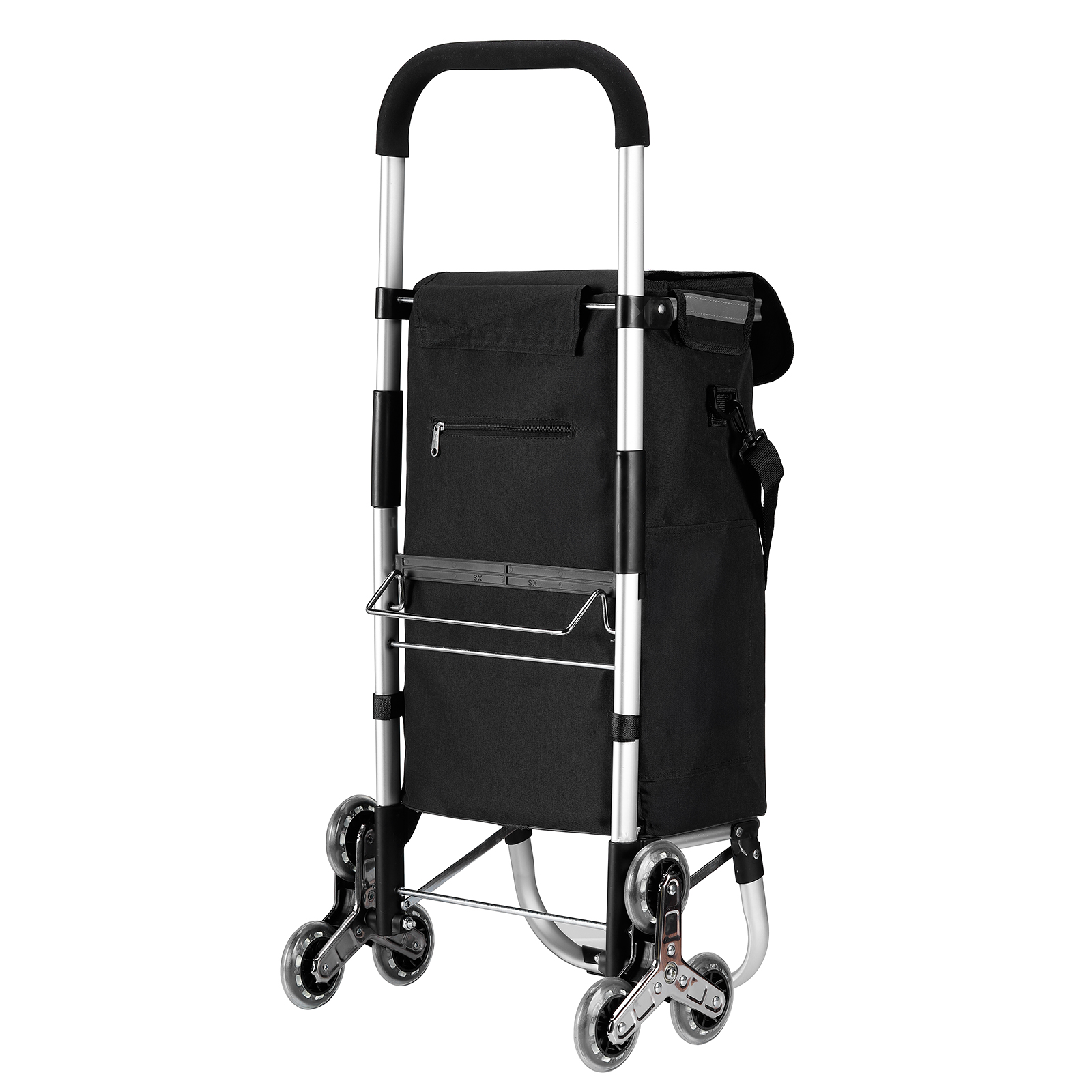 Packaway 40 liter boodschappentrolley met 6 wielen - Black