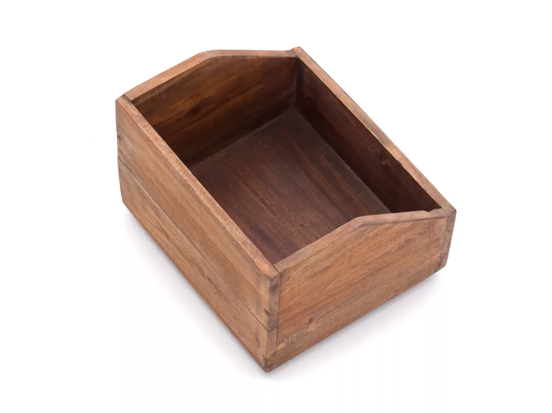 ORGANISATEUR DE BUREAU Livre Bois de mahogany, avec tableau écrivable couleurs naturelles
