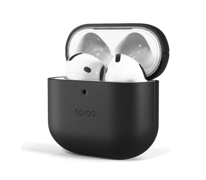 AirPods 4 Echtleder Hülle (9911131300045) - Schwarz
