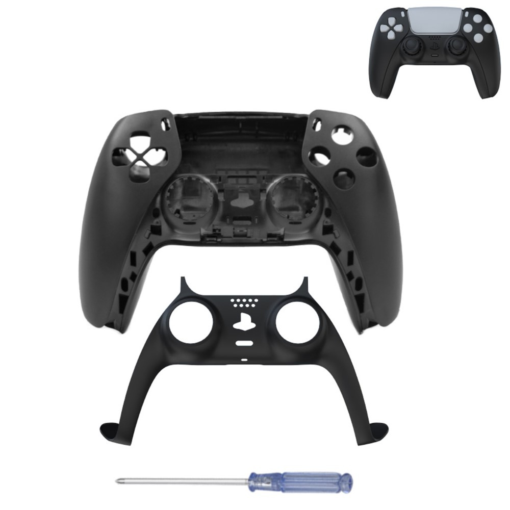 Sony Playstation PS5 / PS5 Slim Controller Ersatz Full Cover Gehäuseabdeckung - Schwarz