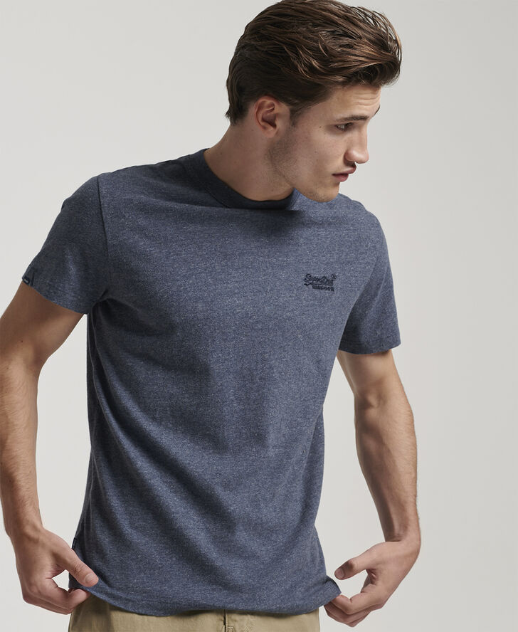 Superdry VINTAGE LOGO EMB TEE Navy marl