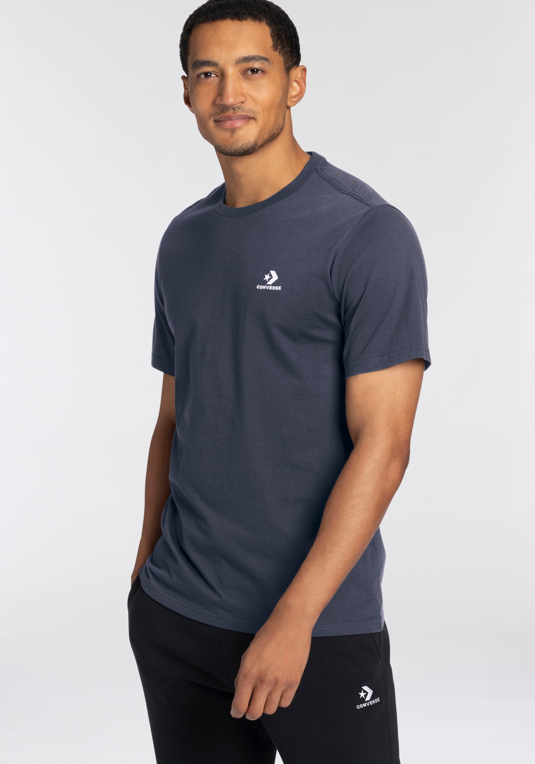 Converse T-Shirt »STAR CHEV EMB TEE« Kurzarm, für sportlichen Look, aus Baumwolle