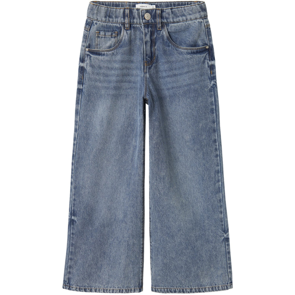 Køb Name It Medium Blue Denim Nkfbella Skater Xwide Jeans 3111-Za Noos