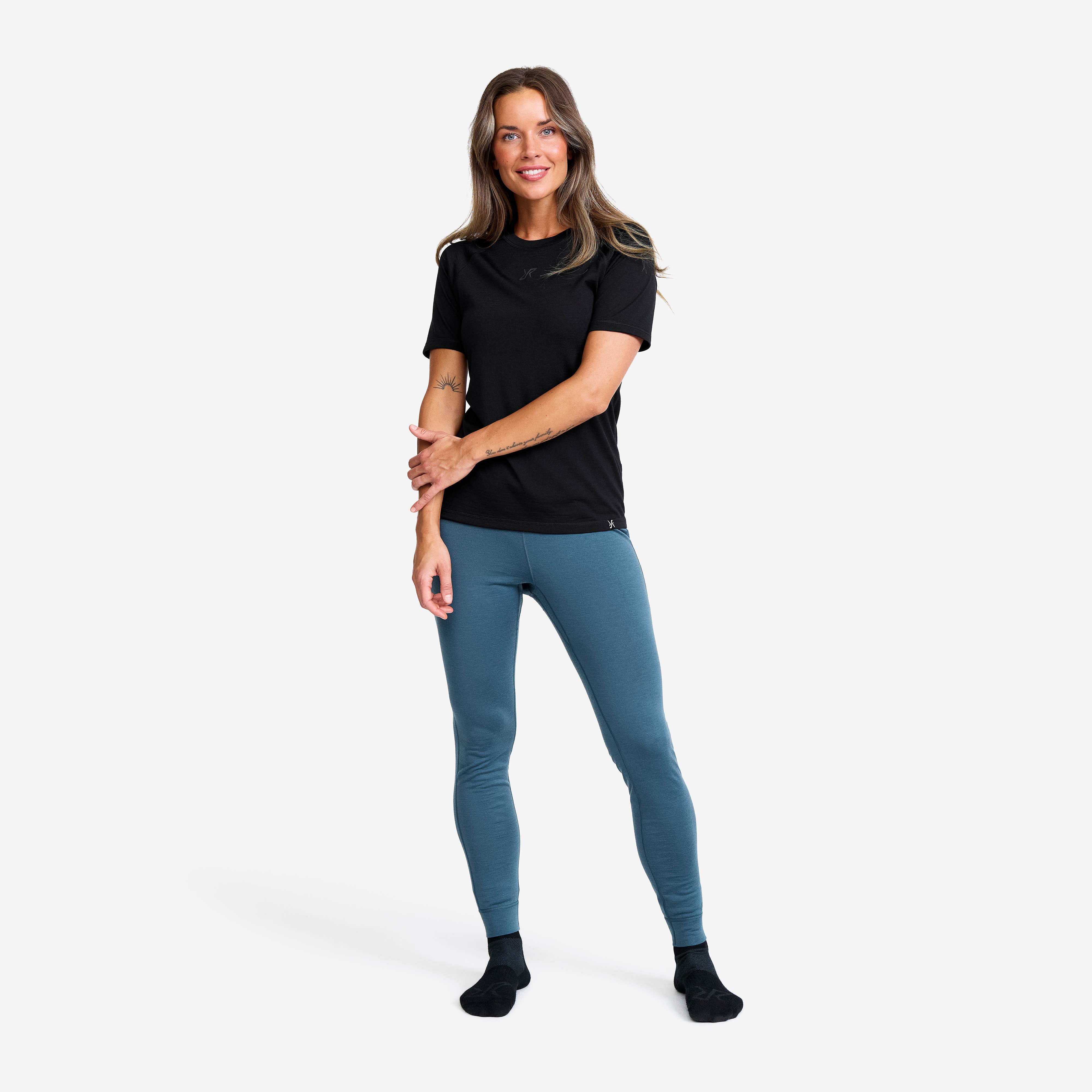 Mount Merino Short-sleeved Top Dame Black