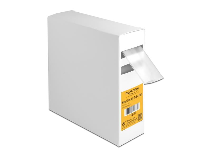 Delock Schrumpfschlauch 4 m x 25.4 mm Transparent Delock Schrumpfschlauch Box 4 m x 25.4 mm transparent