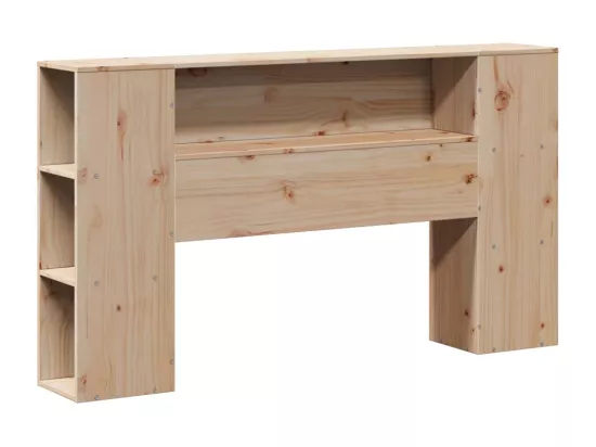 Tête de lit avec rangement 150 cm bois massif de pin