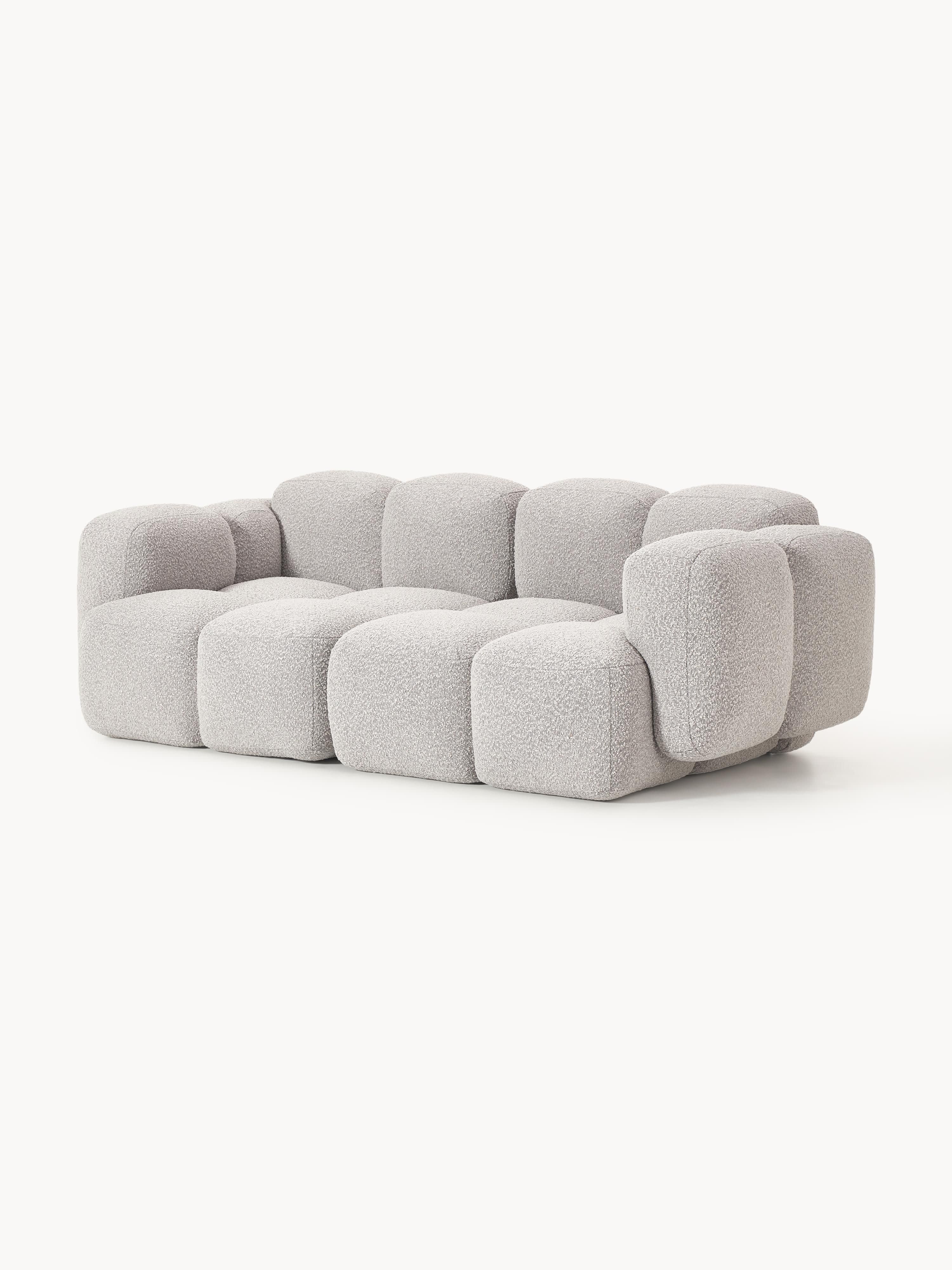 Modulaire bank Tayla (3-zits) van bouclé