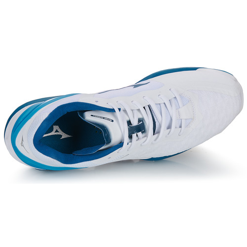 Mizuno - WAVE STEALTH NEO - Blanc / Bleu