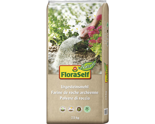 FloraSelf Natuursteenmeel 7,5 kg grofkorrelig