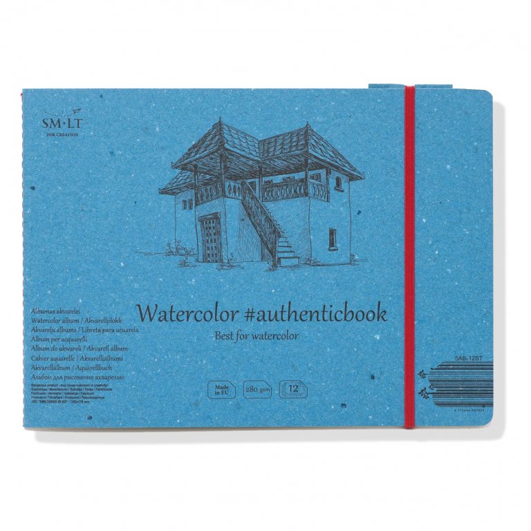Aquarellheft Authentic weiß, 280 g/m²