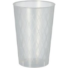 Gobelet réutilisable, 0,25 l, translucide, 40 pièces