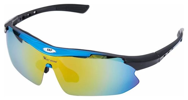Lunettes de soleil de sport UV400 Protection Outdoor - bleu