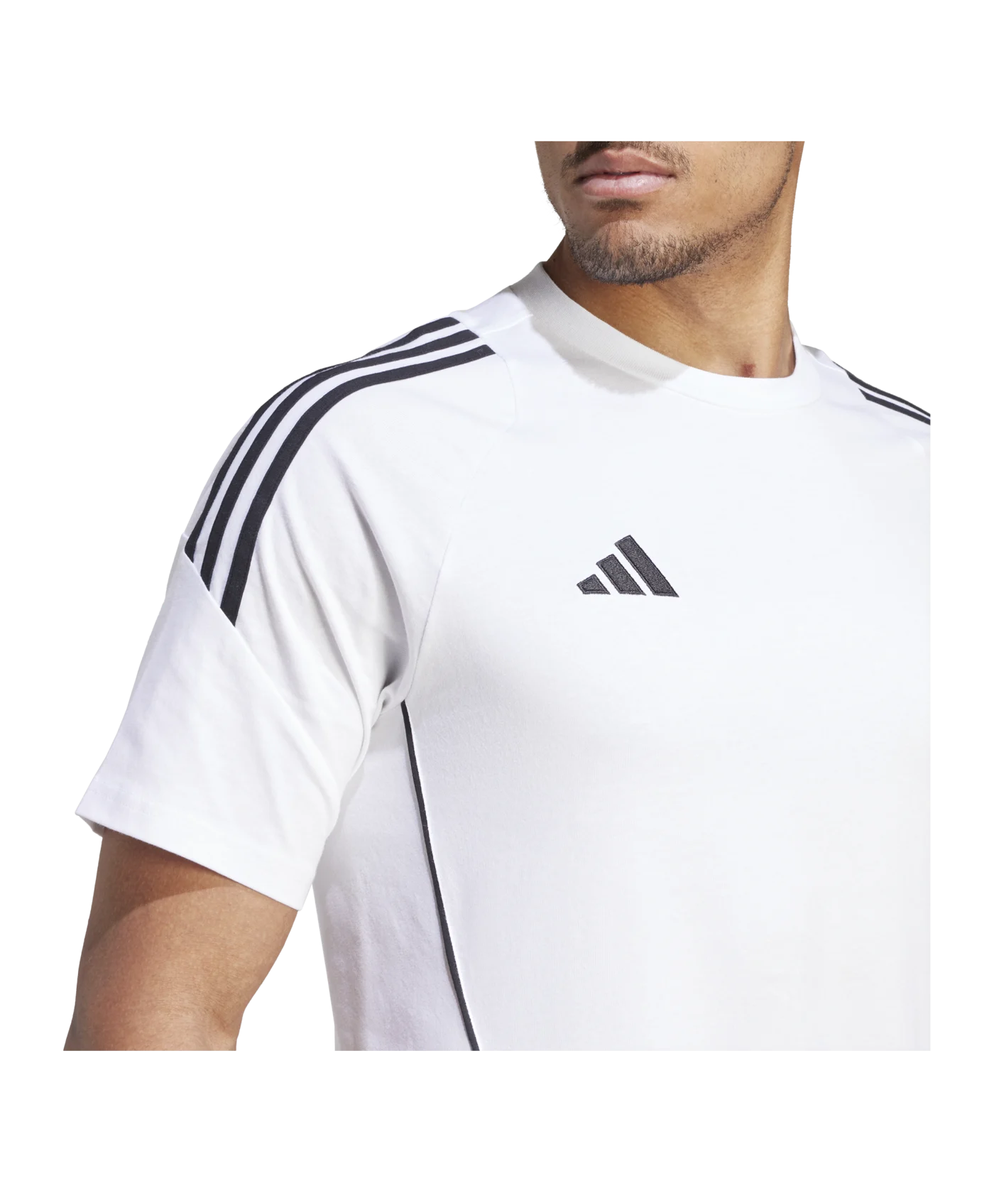 adidas Tiro 24 T-Shirt Weiss Schwarz