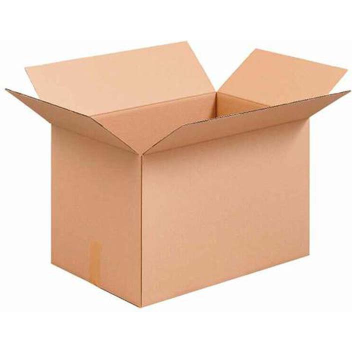 Caisse américaine kraft 600x400x400mm simple cannelure livrée à plat écru .
