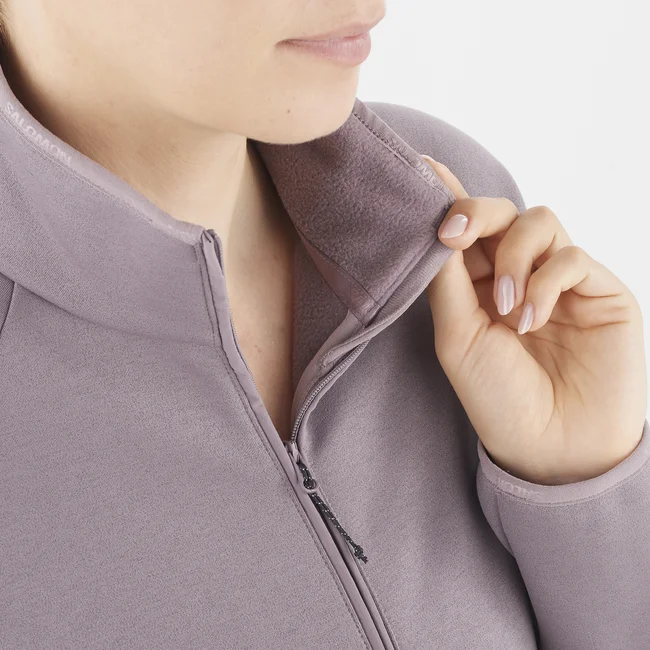 ESSENTIAL WARM  Midlayer-Jacke mit halbem Reißverschluss Damen