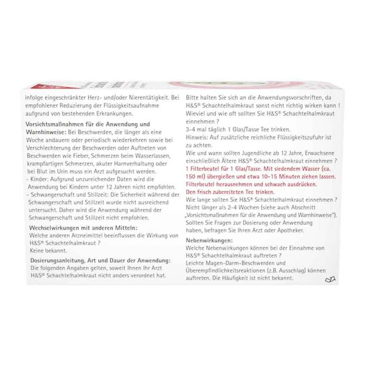 H&S Schachtelhalmkraut Filterbeutel, 20X2.0 g
