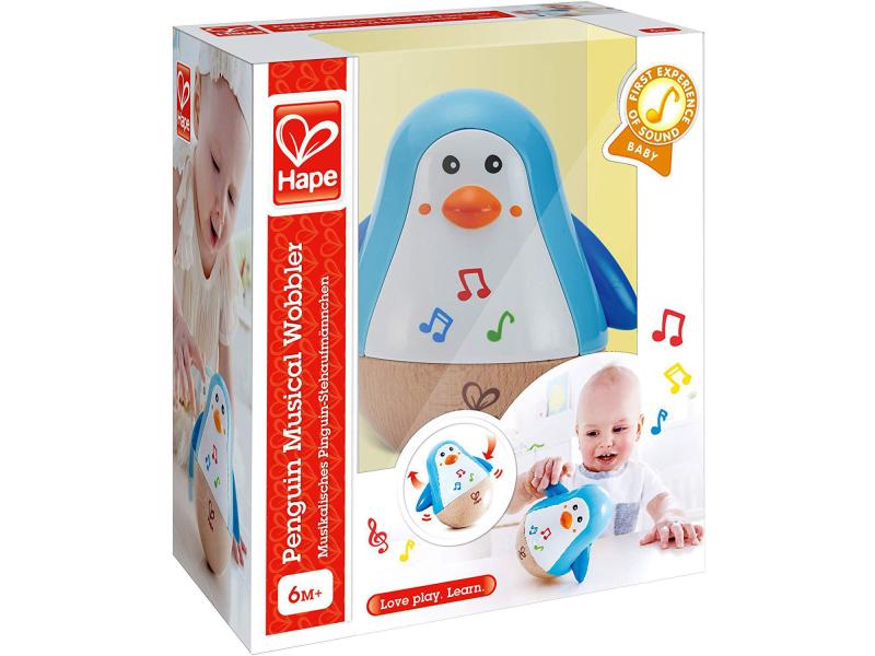 Hape Beschäftigungsspielzeug Stehauf-Pinguin Klangspielzeug
