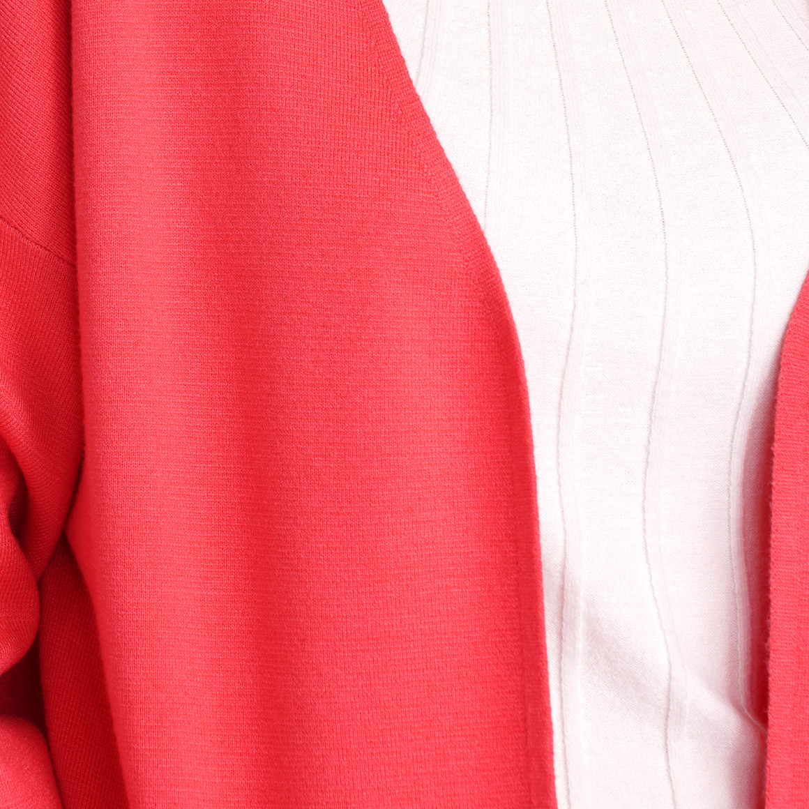 Gina Benotti Damen Strickjacke lang geschnitten pink