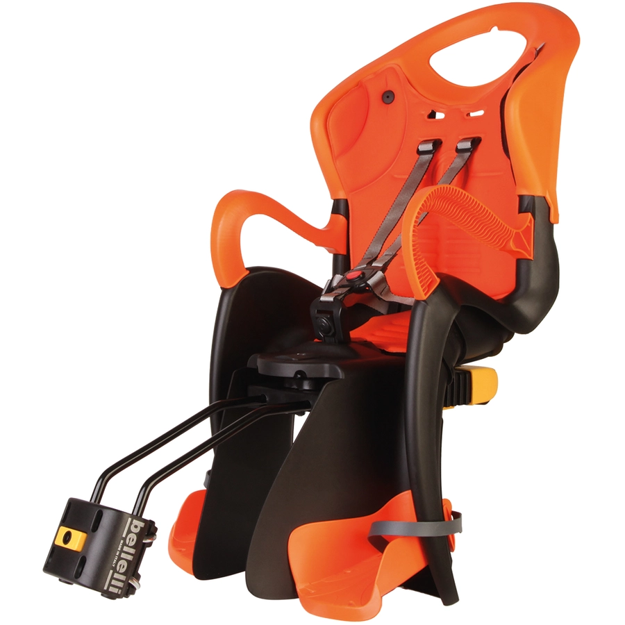 BELLELLI Kindersitz Fahrrad Tiger Reclining B-Fix frame mount Grey Orange