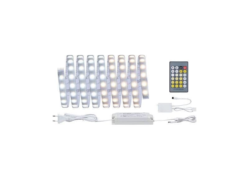 Paulmann LED-Stripe MaxLED 500 Tunable White, 3 m Basisset Beschichteter LED-Streifen mit variabler Farbtemperatur, kürzbar